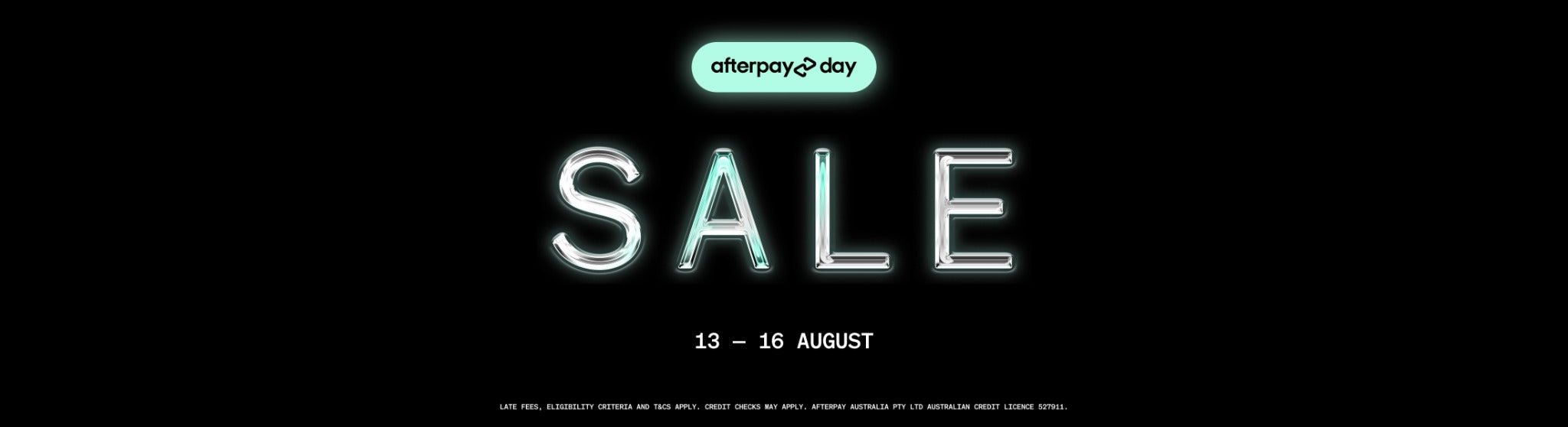 Afterpay Day Sale, 13–16 August